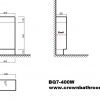 Remarkable 400 Floor Standing Vanity - White/Black/Royal Oak - Image 2