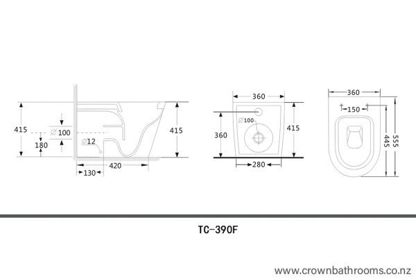 Florence BTW Floorstanding Pan - Image 2