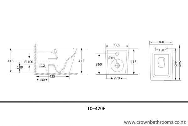 COMO-420F BTW Floorstanding Pan - Image 2