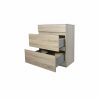 Remarkable 750 Double Drawers Floor Standing Vanity-White/Black/Beige Grain/Caramel Mocha/Royal Oak - Image 3