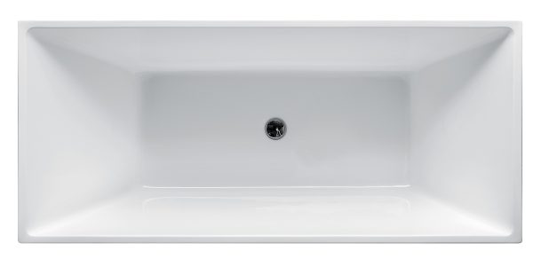 Milford 1500 Back To Wall Square Freestanding Bath - Image 3