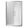 Coromandel 820X820 Corner Double Sliding Doors Round Shower in Chrome - Extra High
