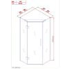 Arthur 900X900 Frameless Angle Corner Shower - Matt Black - Image 3