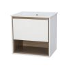 Key 600 Wall Hung Vanity - White/Light Oak/Dark Oak