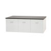 Micra 1200 Wall Hung Vanity - White/Black - Image 2