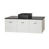 Micra 1200 Wall Hung Vanity - White/Black - Image 5