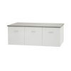 Micra 1200 Wall Hung Vanity - White/Black - Image 3