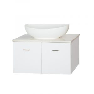 Micra 800 Wall Hung Vanity - White/Black