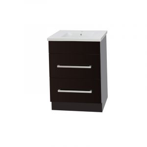 OJOS 600 Double Drawers Floorstanding Vanity - Black
