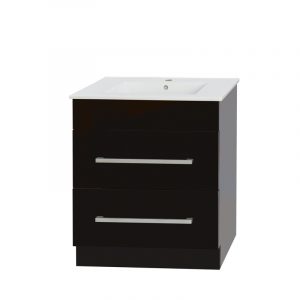 OJOS 750 Double Drawers  Floor standing Vanity - Black