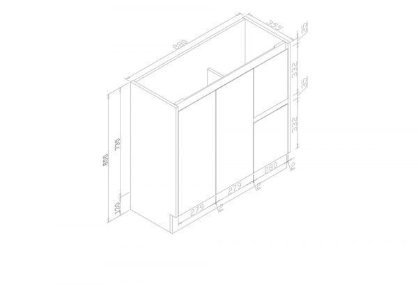 Remarkable 900 Slim Floor Standing Vanity - Image 2