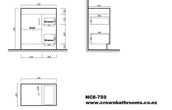 Remarkable 750 Floor Standing Vanity - Image 2