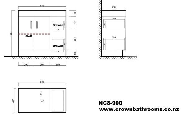 Remarkable 900 Floor Standing Vanity - Image 2