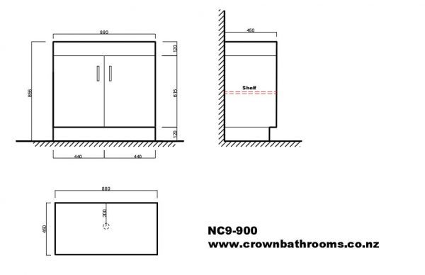 Remarkable 900 Double Doors Floor Standing Vanity - Image 2