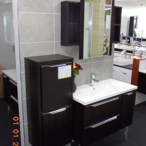 Wanaka Coffee Red Wall Hung Cabinet