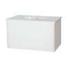 Wanaka 900 Two Drawers Wall Hung Vanity - White/White Oak/Dark Oak