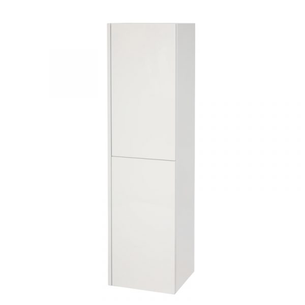Wanaka 350 Bathroom Cabinet - White/Beige Grain/Caramel Mocha/Blackened Teak