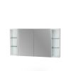 Remarkable 800 650H PVC Mirror Cabinet - White/Black