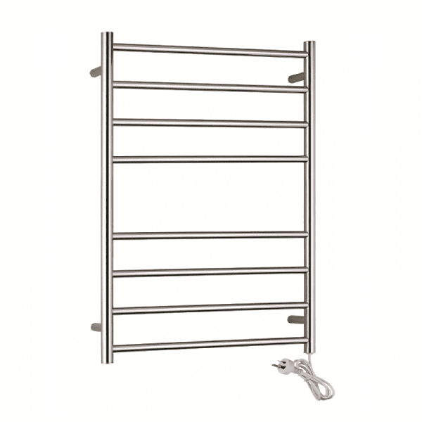 Renwick 8 Straight Round Bars Heated Towel Rails