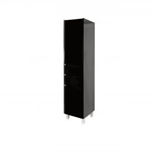 Remarkable 1960 Floor Standing Tall Cabinet - White/Black