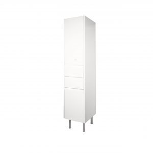 Remarkable 1960 Floor Standing Tall Cabinet - White