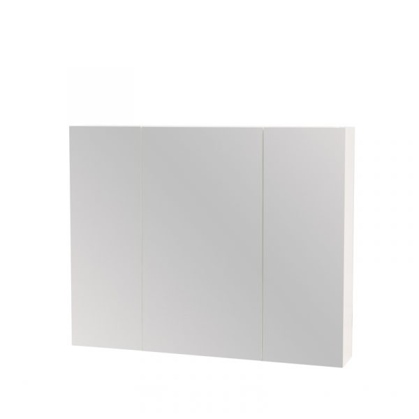 Remarkable 1200 720H Mirror Cabinet - White/Black