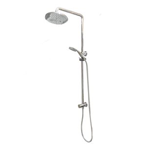 Coromandel Round Shower Column with  Rain Head  Bottom Inlet
