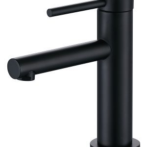 Coromandel Round Basin Mixer in Matte Black