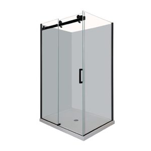 Remarkable 1200X1000 Corner Frameless Shower Matt Black