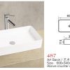 Wanaka 487 Ceramic Counter-top Basin - Image 2