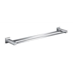 Remarkable Square Double Towel Rail 60cm