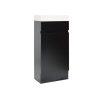 Remarkable 400 Floor Standing Vanity - White/Black/Royal Oak - Image 6