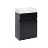 Remarkable 400 Wall Hung Vanity - White/Black/Royal Oak - Image 2