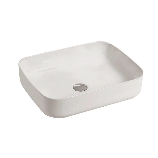 Wanaka 469 Ceramic Counter-top Basin Matt White