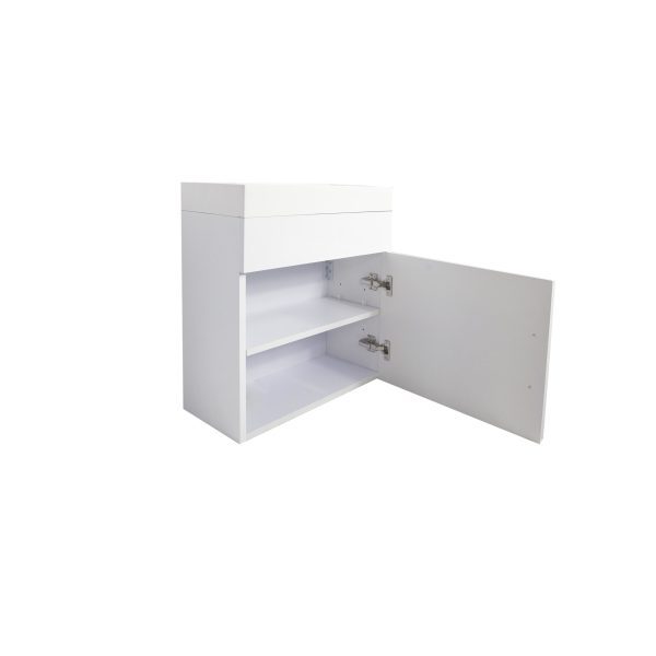 Remarkable 500 Wall Hung Vanity - White/Black/Royal Oak - Image 3