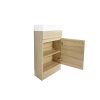 Wanaka 400 Floor Standing Vanity-Beige Grain/Caramel Mocha - Image 2