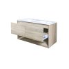 Key II 1200mm 2Dr WH Plywood Vanity - White/Royal Oak - Image 2
