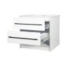 Key II 1200mm 2Dr  Floorstanding Plywood Vanity - White/Royal Oak - Image 2