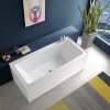 Remarkable II 1670mm Freestanding Bath with 3 sided 15mm Upstands