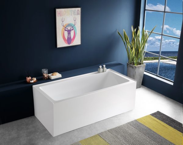 Remarkable II 1670mm Freestanding Bath with 3 sided 15mm Upstands - Image 3