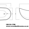 Franz II 1780mm Luxury Freestanding Bath - Image 2