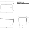 Franz 1600mm Luxury Freestanding Bath - Image 2