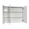 Remarkable 900 720H Mirror Cabinet - White/Black - Image 2