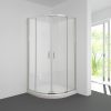BLANC HD 1000X1000 Extra Height Corner Double Sliding Doors Round Shower in Chrome - Image 2