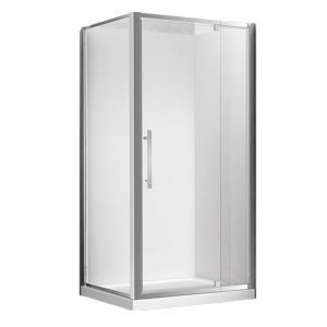 Milford 800X900 / 900X800 Corner Pivot Door Shower in Chrome - Extra High