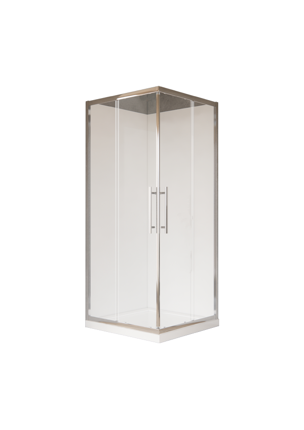 Milford 800 Corner Double Sliding Doors Square Shower - Extra Height