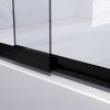 Coromandel 1000x1500 Sliding Door Bath Screen in Matt Black - Image 2