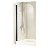 Coromandel 800 Pivot  Bath Screen in Black