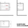 Wanaka 900 Wall Hung Vanity - White/Dark Oak/White Oak/Blackened Teak - Image 4