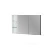 Remarkable 800 650H PVC Mirror Cabinet - White/Black - Image 3